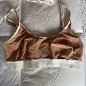 Negative Underwear Sieve Bra top buff & white